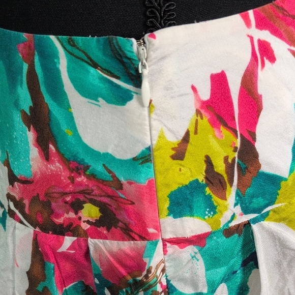 Victor Alfaro Skater Mini Skirt in Pink and Blue - Picture 4 of 7